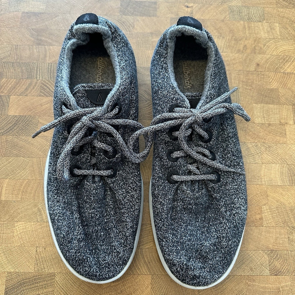 Allbirds Tree Runners Heathered Grey Comfort Walking Shoes Mens Gray Size 11